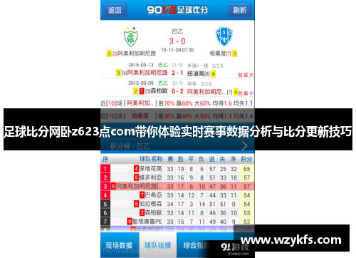 足球比分网卧z623点com带你体验实时赛事数据分析与比分更新技巧